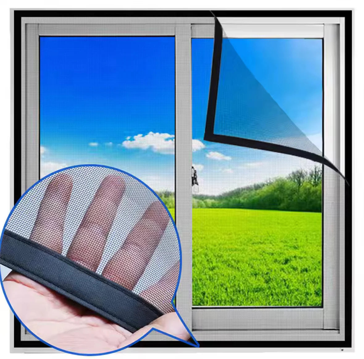Malla Antimosquito con Imán para Puertas