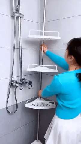 Esquinero Organizador Telescópico Ajustable para Baño