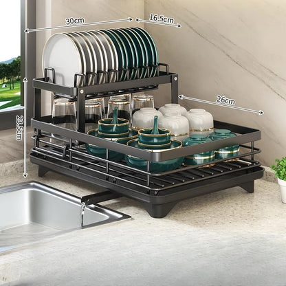 Organizador de Lavaplatos de Lujo en Acero Inoxidable