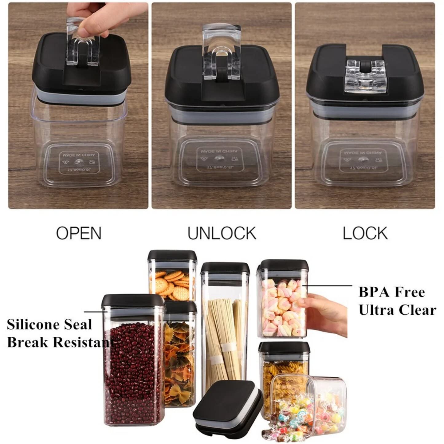 DISPENSADOR CONTENEDOR DE ALIMENTOS DE 7 PIEZAS